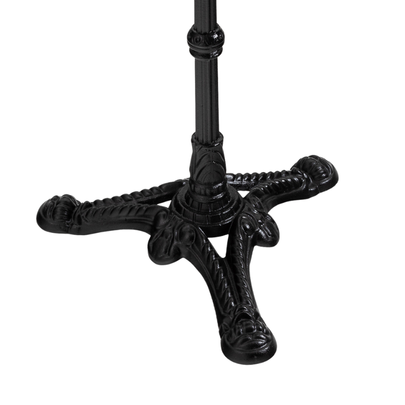 Lifepursue black/gold Marble top with metal edge with Cast iron Bistro garden table
