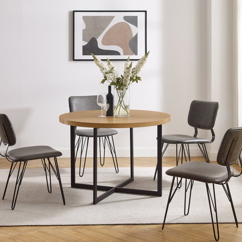 Modern Luxury Round Living Room Square Round coffee Metal Base Dining Table