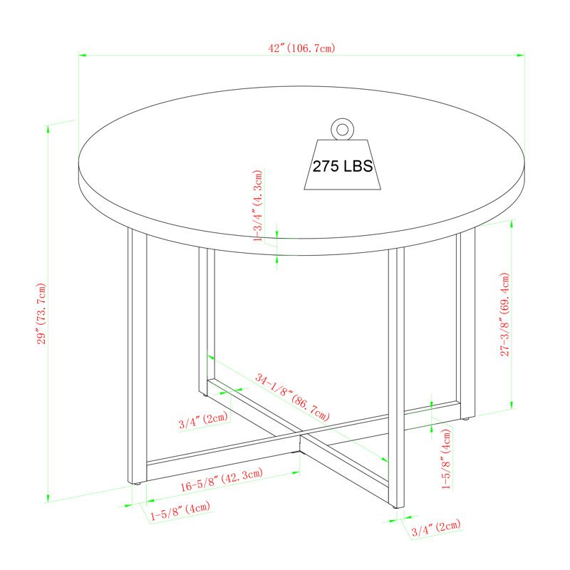 Modern Luxury Round Living Room Square Round coffee Metal Base Dining Table