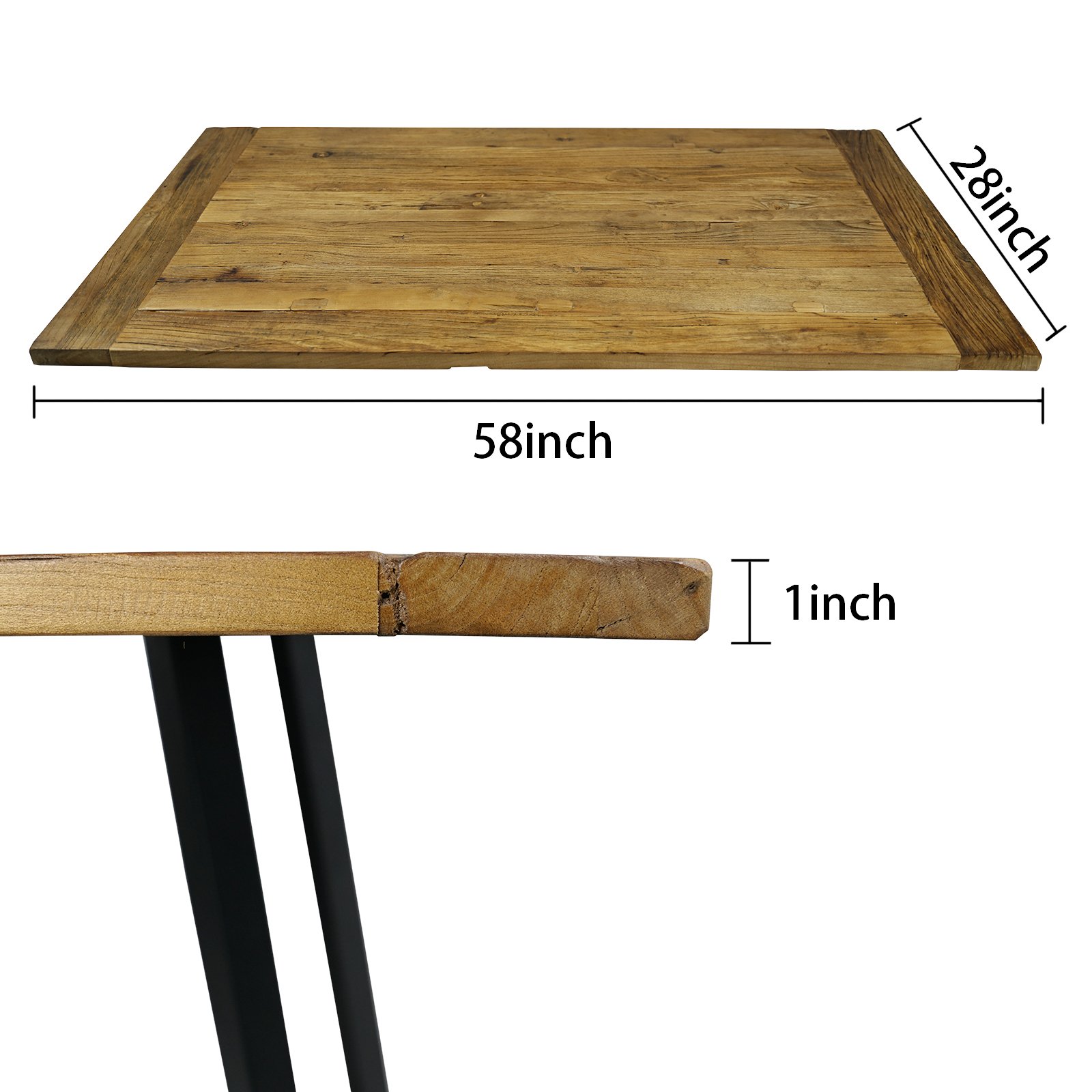 Chinese Old Recycle Elm Wood Dining Table Vintage Reclaimed Elm Wooden Furniture Solid Wood Desk Top Work Top