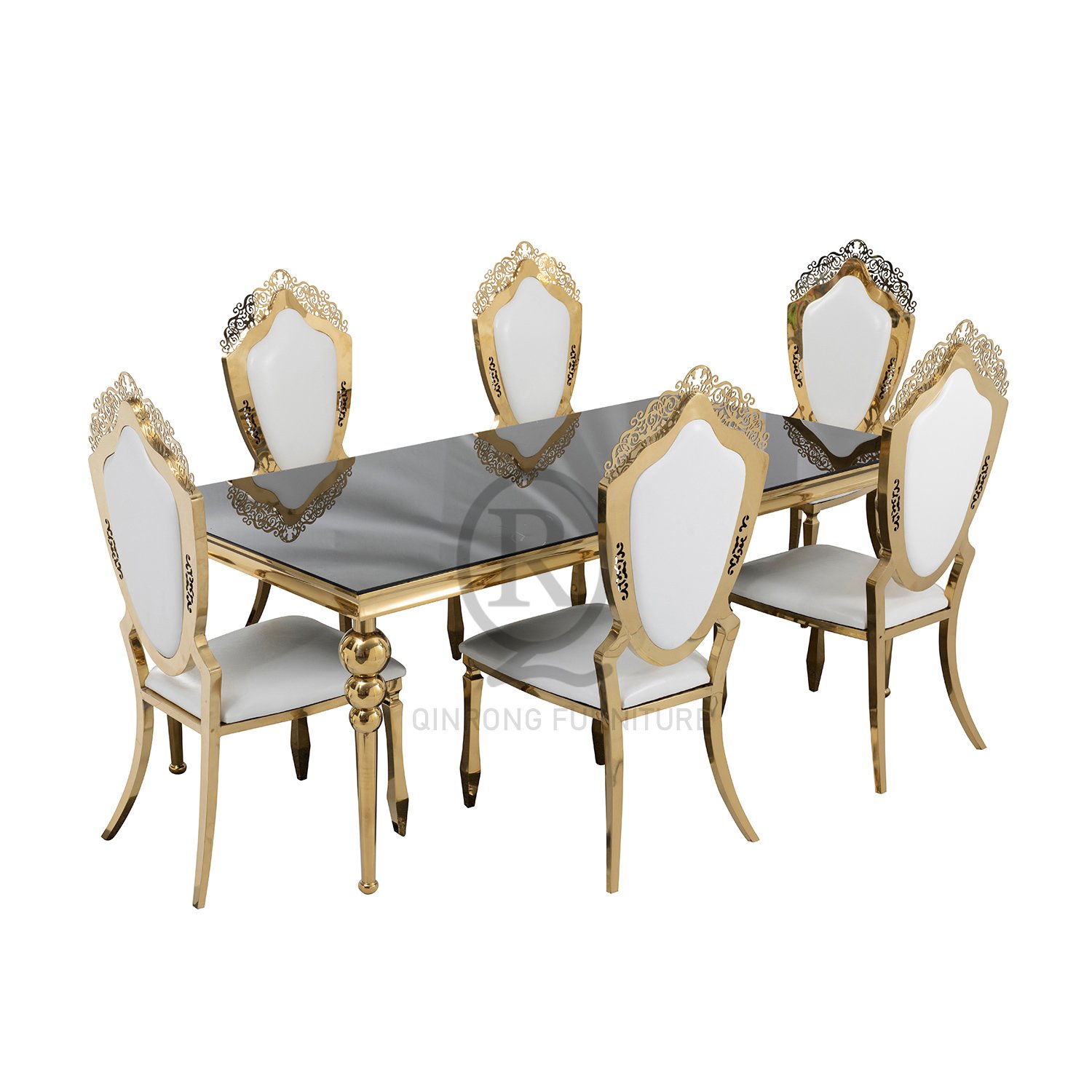 Luxury Hotel Restaurant glass or Marble wedding table dining tables for wedding and event