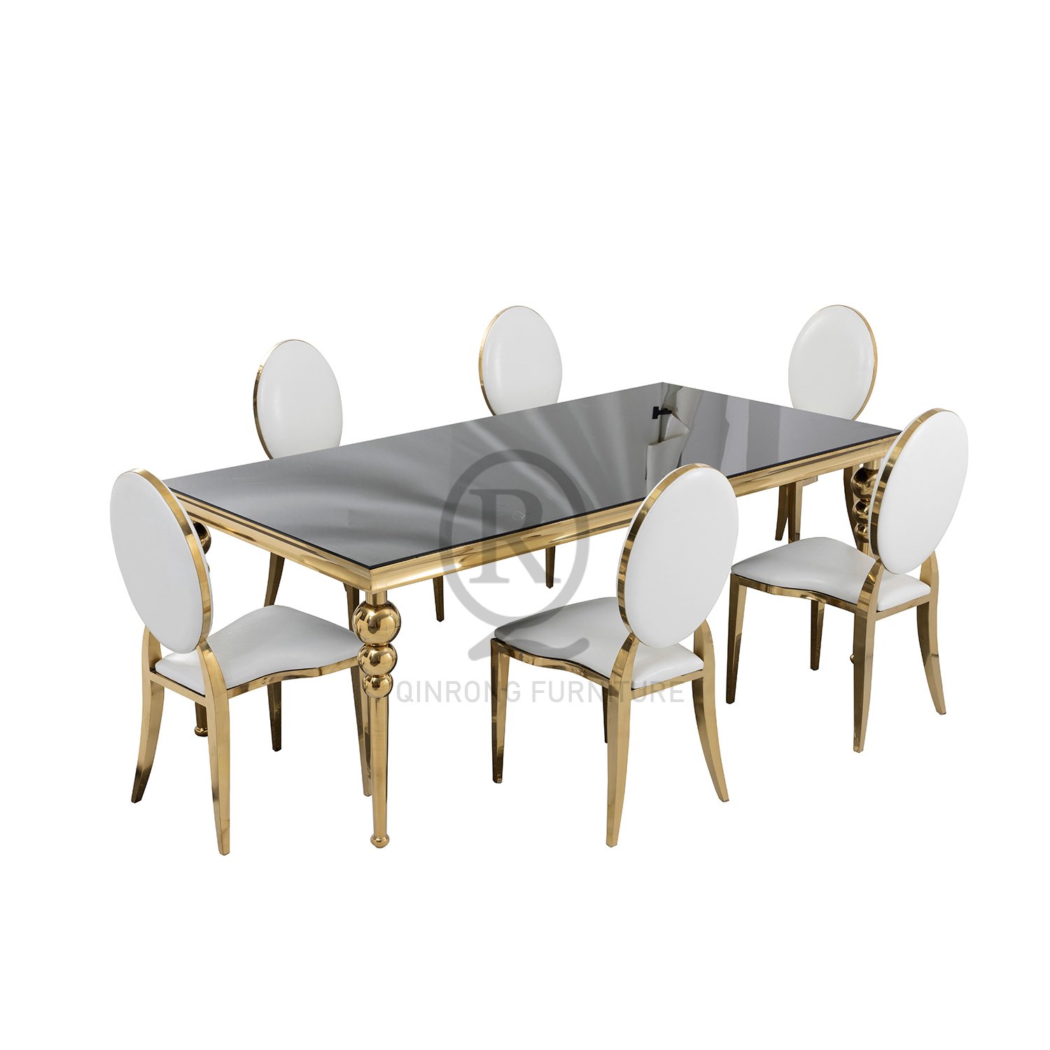 Luxury Hotel Restaurant glass or Marble wedding table dining tables for wedding and event