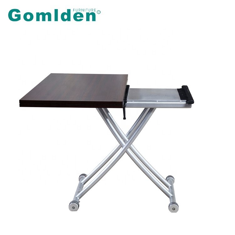 Modern B2219-S-1 Wooden Lift-converted Coffee Table for Home Kitchen Dining Room Hotel Bedroom Bathroom Furniture