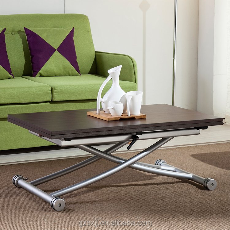 Modern B2219-S-1 Wooden Lift-converted Coffee Table for Home Kitchen Dining Room Hotel Bedroom Bathroom Furniture