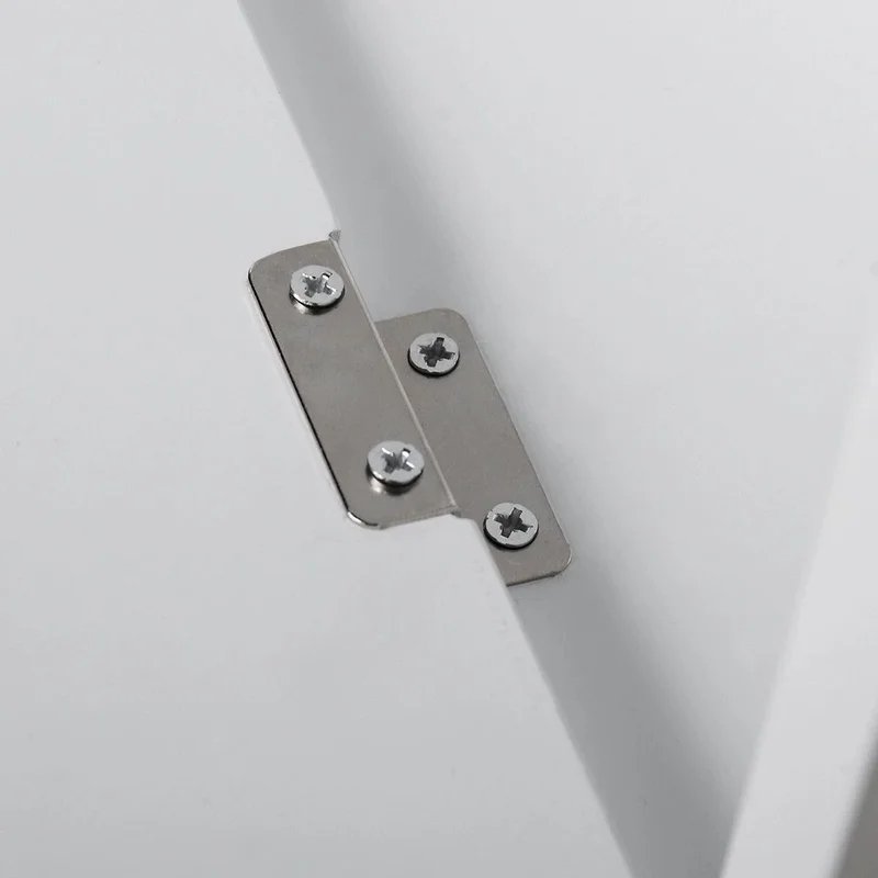 Wall-hung rectangular folding portable folding table in half