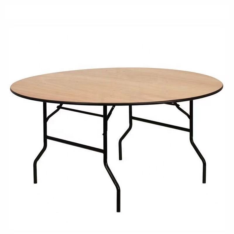 wood ROUND foldable folding banquet EVENT PARTY WEDDING table BULK ZDLH TOOLS factory manufacturer wholesale