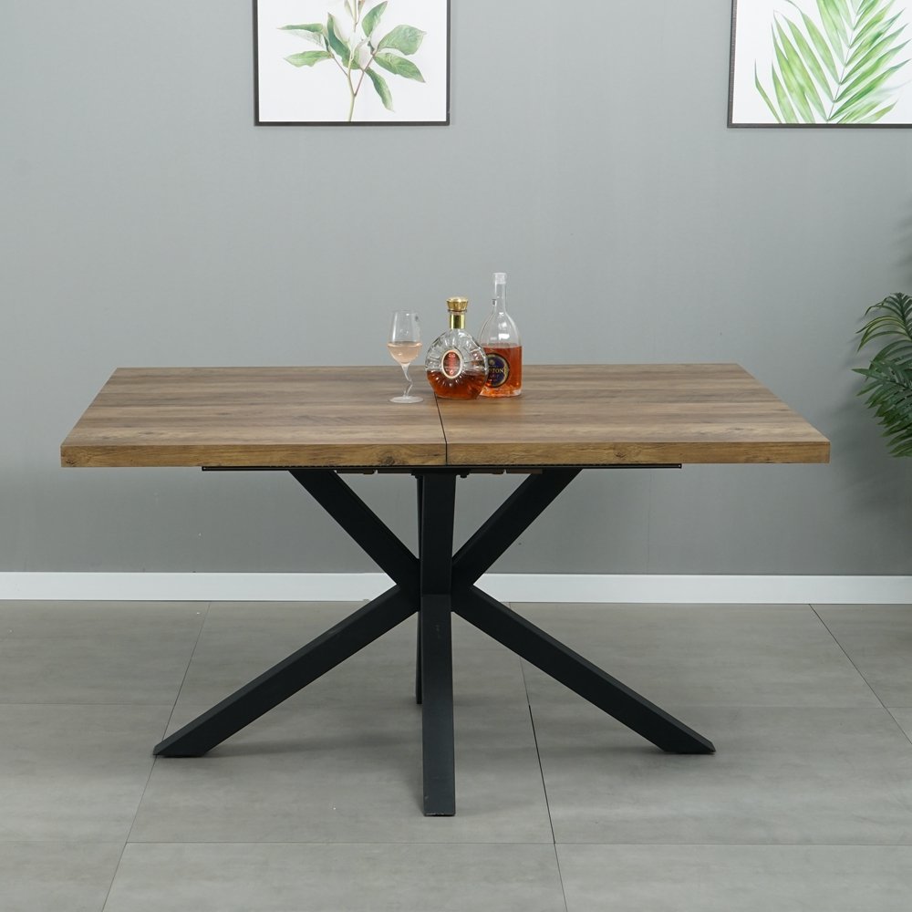 MDF rectangle coffee table metal legs balcony home furniture dining table