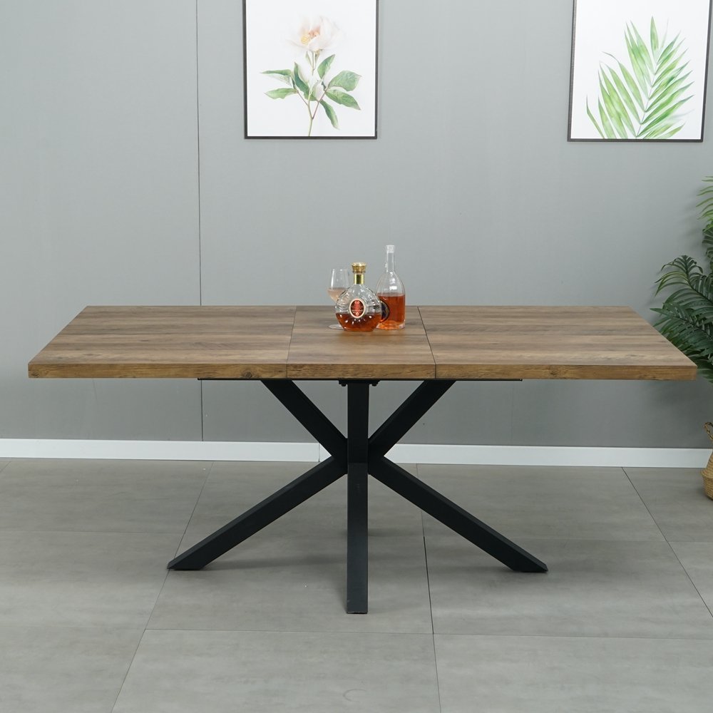 MDF rectangle coffee table metal legs balcony home furniture dining table