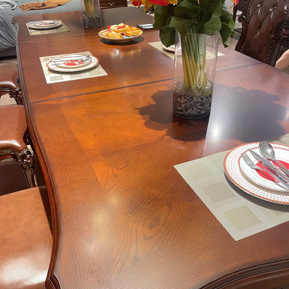 narrow American style long dining room tables classic luxury wood 3m extra long dining tables