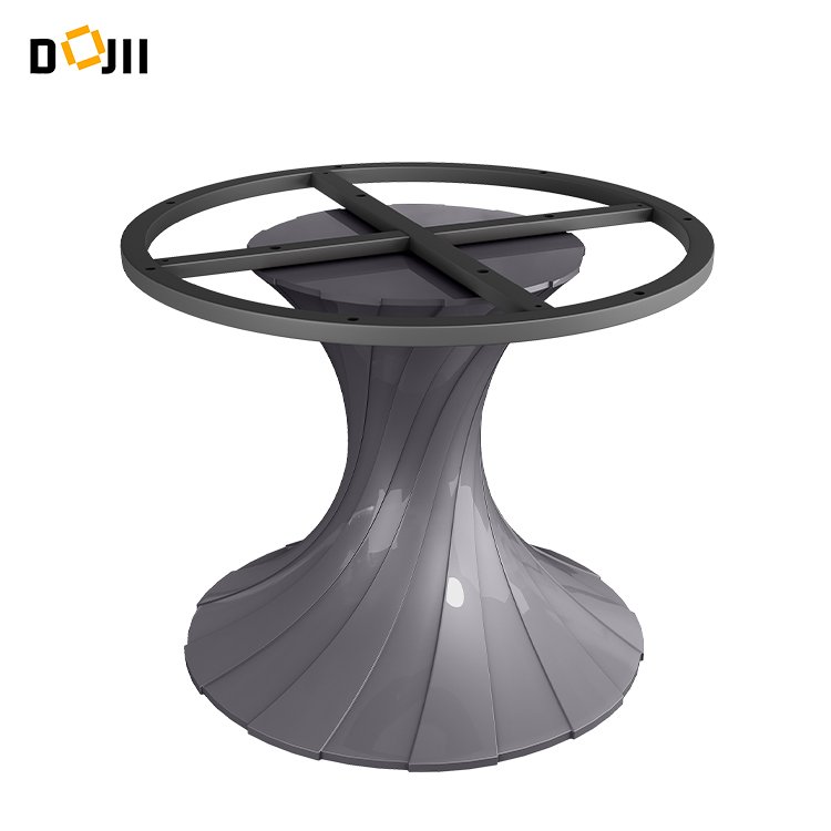 Chinese Style Outdoor Round Desk Sintered Stone Resin Dinning Table Set with Rotating Centre and Chairs for 6 & 8 People Seater