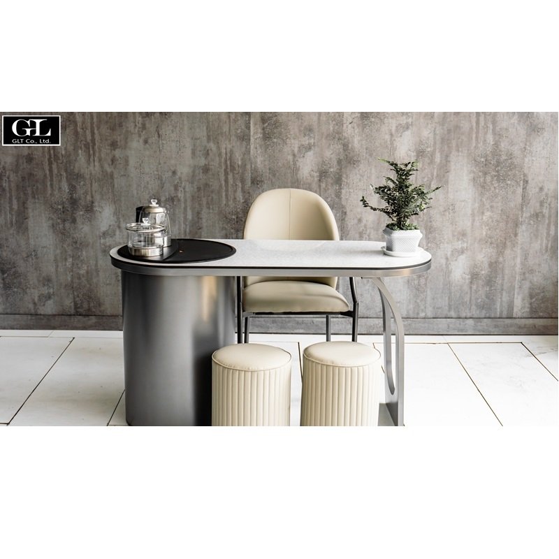 Wholesale Stainless Steel Table Legs Outdoor Coffee Table Modern Luxury Coffee Table