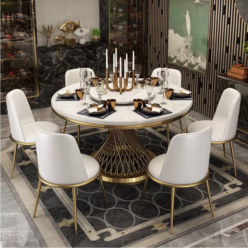 SHIMU Wholesale luxury designs hotel banquet event wedding table and chair stainless steel wedding dining tables