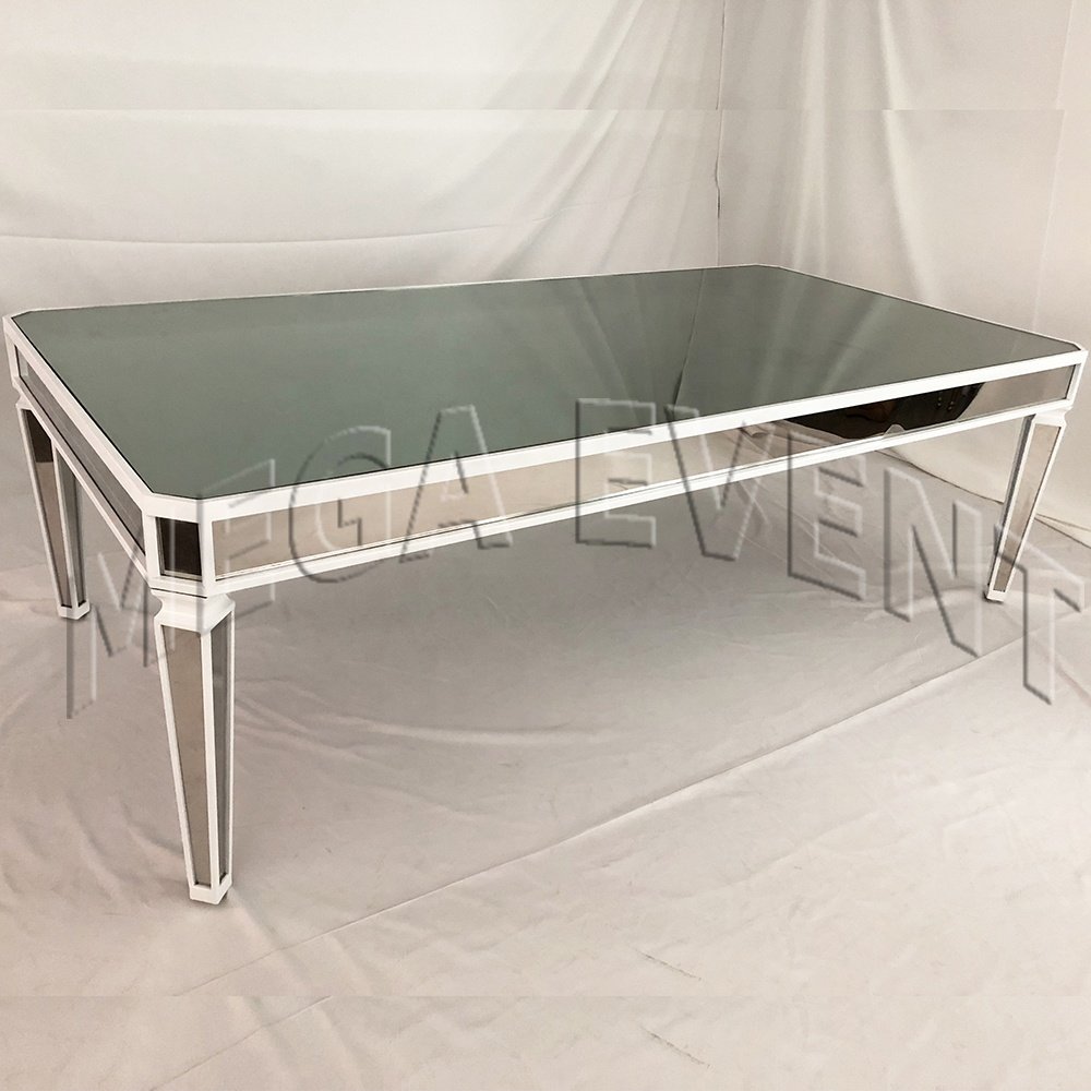 Foshan factory wedding table for bride and groom stainless steel living room dining table hotel furniture dining table for event