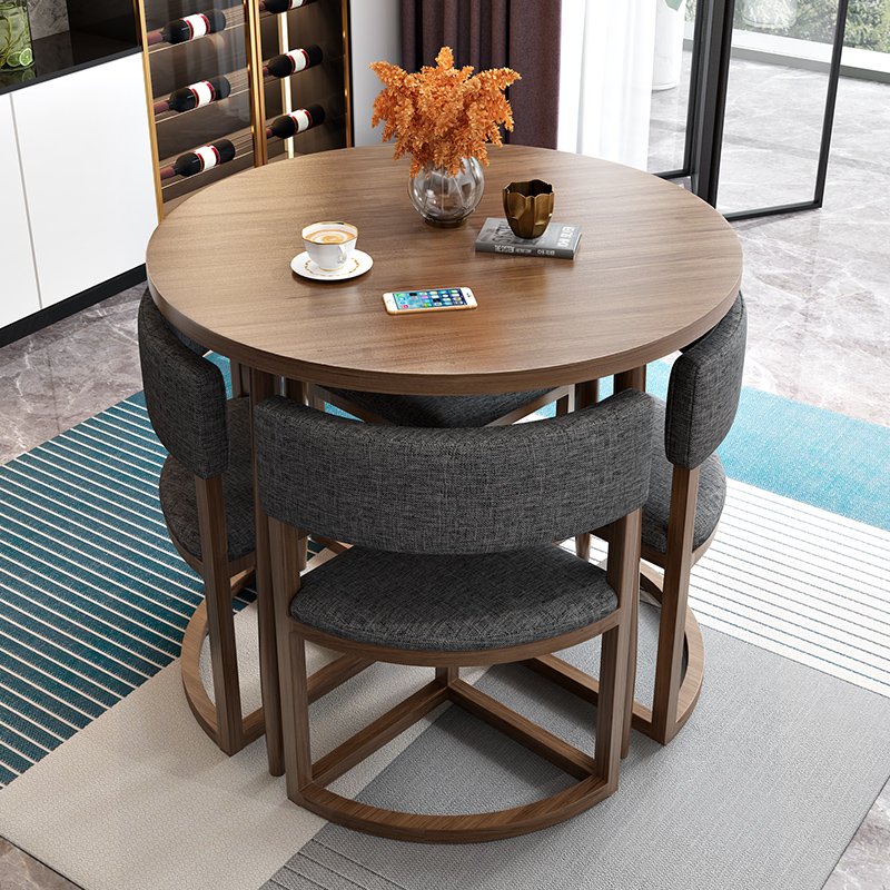 Hot selling buffet round living meeting room good quality banquet dinning coffee table and chair set with for chairs