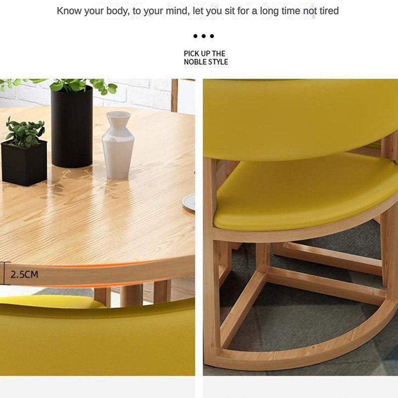 Hot selling buffet round living meeting room good quality banquet dinning coffee table and chair set with for chairs