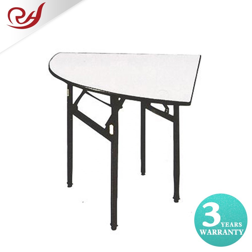 Wholesale Foldable Plywood arc PVC oval Banquet wedding Tables