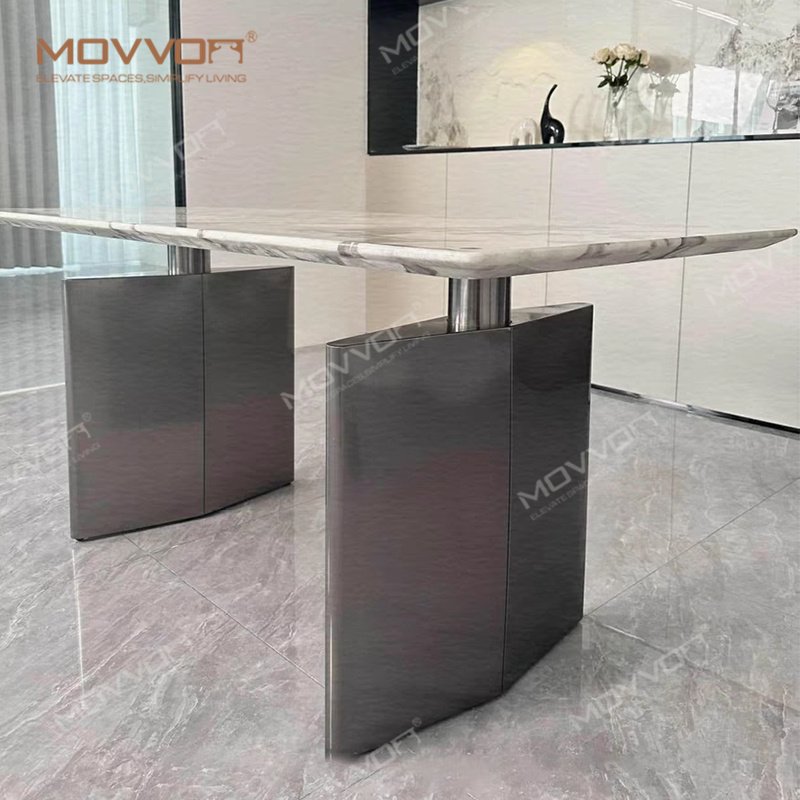 Luxury Stone square Table Premium Stone Furniture for Hotel and Home Elegant diner table Top Manufacturer
