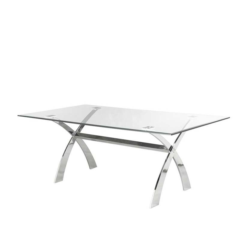Living Room Furniture Gold Frame Dining Table Contemporary Metal Legs Glass Top Modern Round Cocktail dining Tables