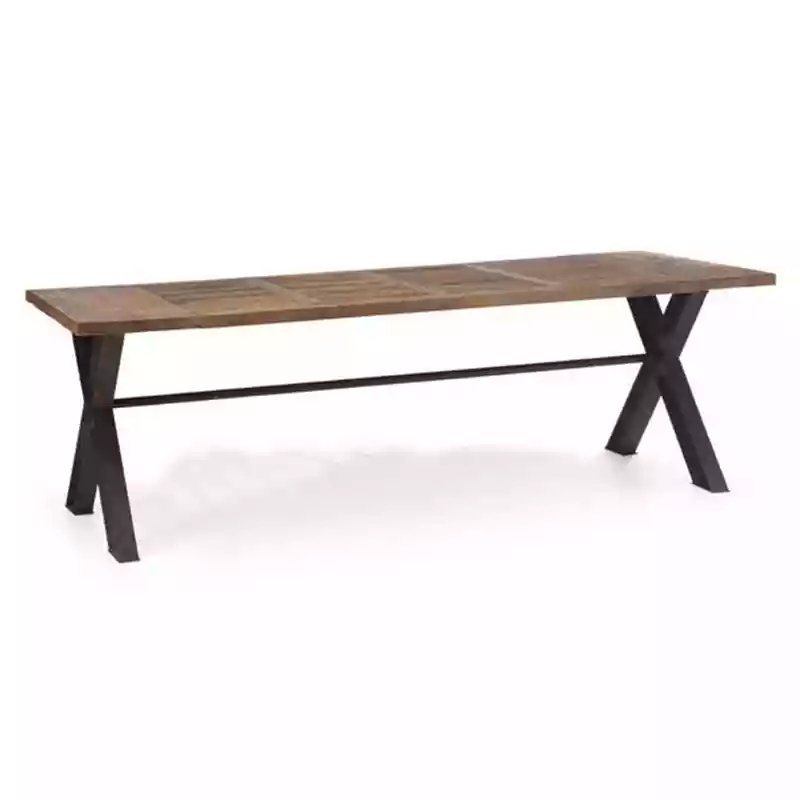 Farmhouse table and chairs american minimalist style rustic space saving solid wooden dining table set