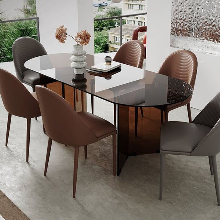 trending design unique glass kitchen dining room tables set for 8