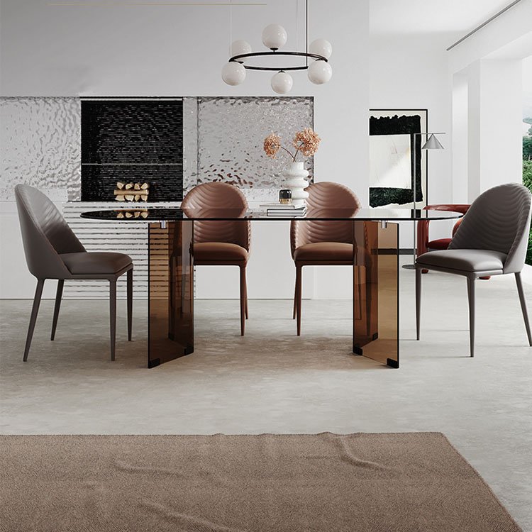 trending design unique glass kitchen dining room tables set for 8