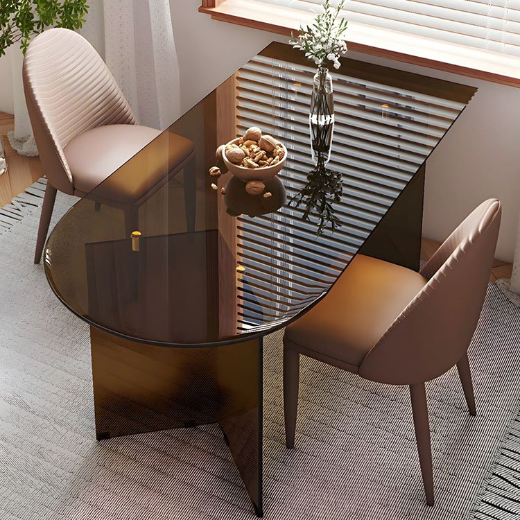 trending design unique glass kitchen dining room tables set for 8