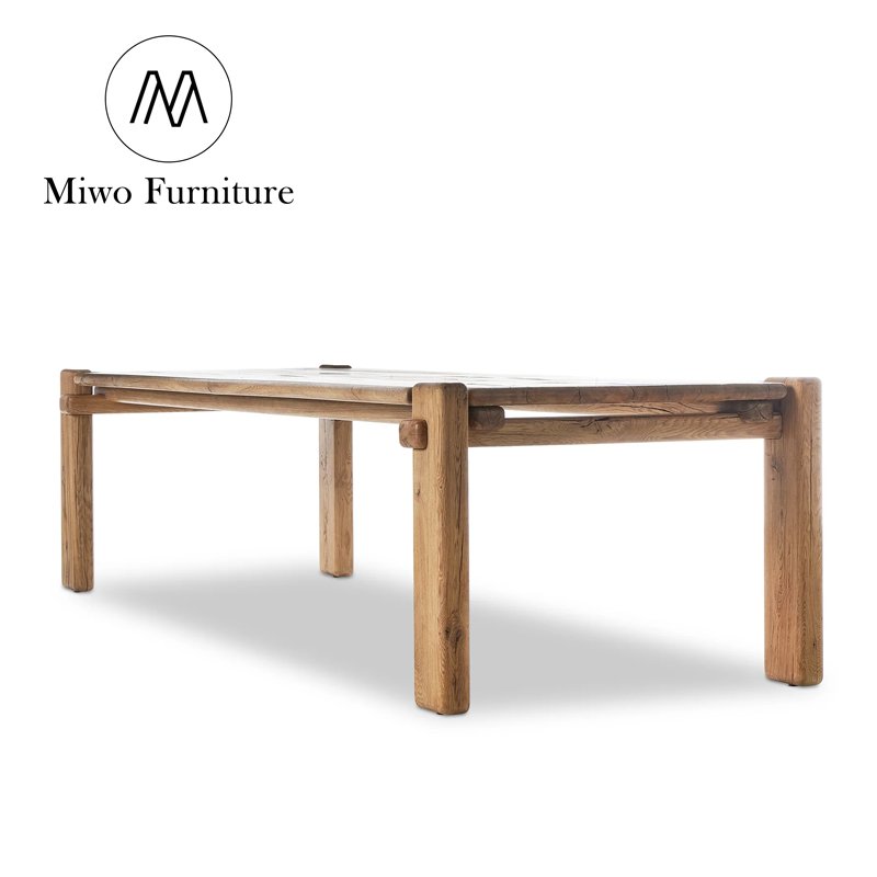 Midcentury furniture wooden for dining table set 8 10 seater and chair antique Rectangle table Outdoor dinning table dining room