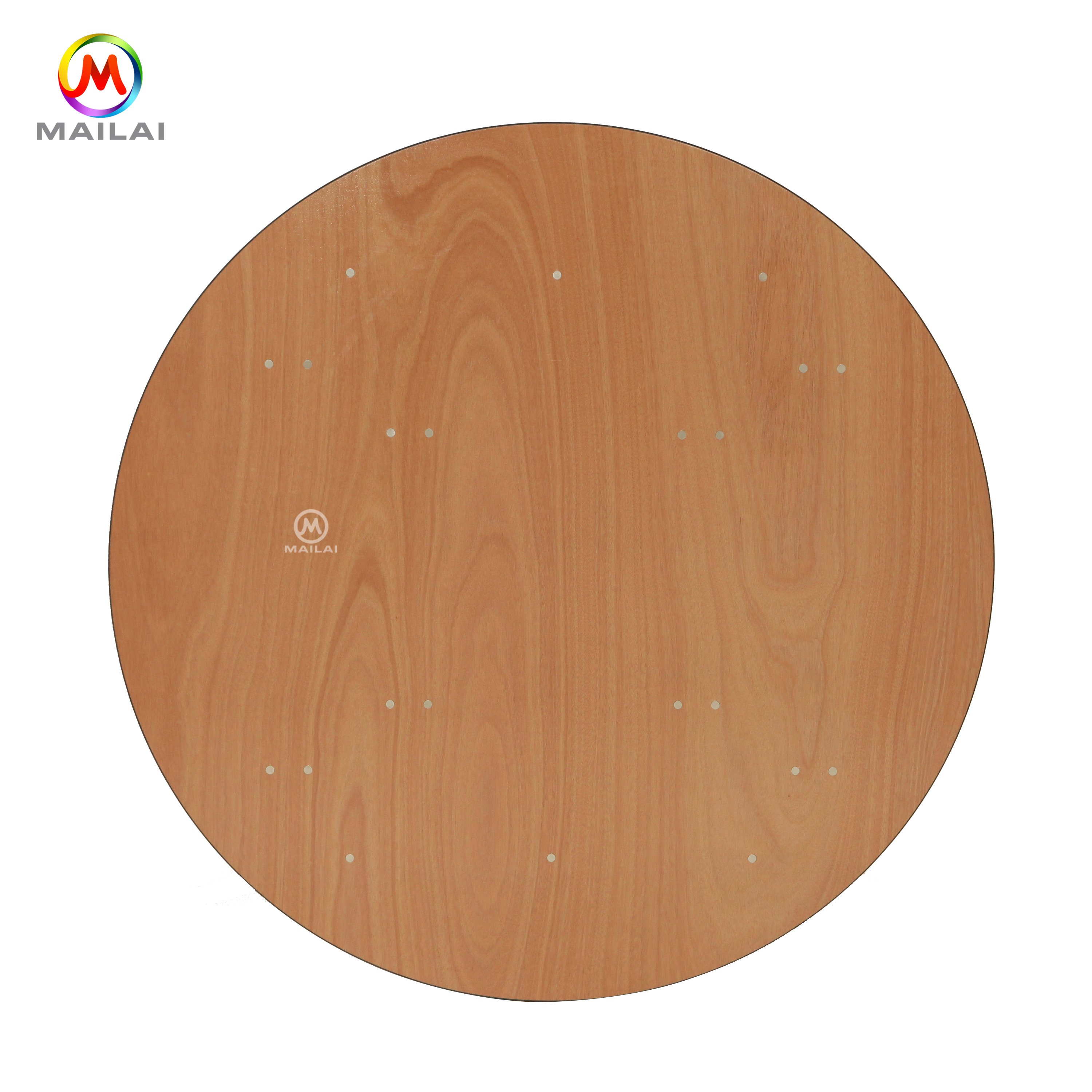 High quality plywood round wood 6ft table for wedding banquet
