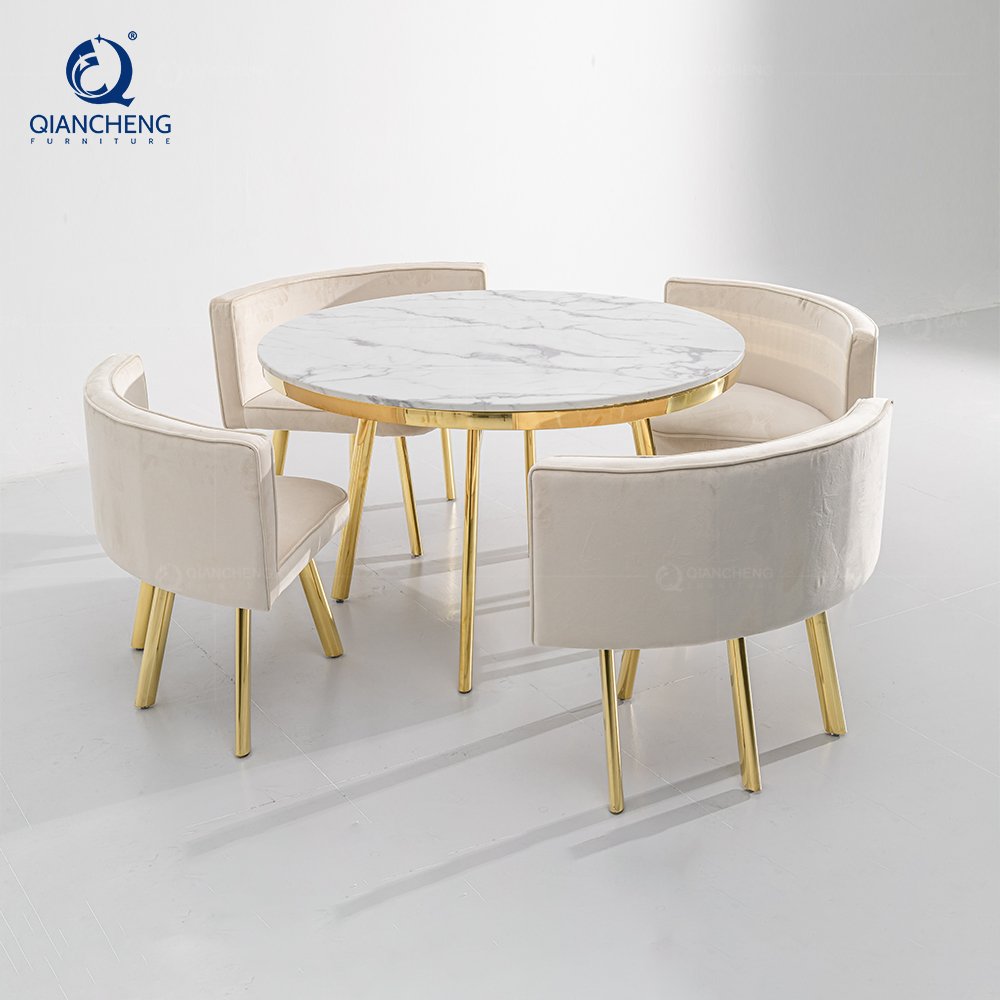Foshan interactive restaurant cafe table luxe Metal Stainless Steel Wholesale Custom Hotel bar Furniture Accent End Side Table