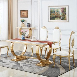 Dining room furniture wedding dinning table modern marble dining table set luxury hotel restaurant dining tables
