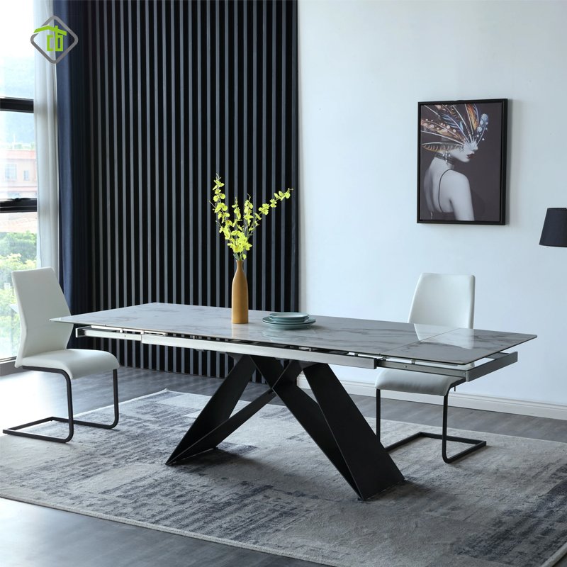 Wholesale Hotel Backrest Table Metal Bedroom Furniture Dining Room Furniture Apartment Dining Table Apartment Living Room Table