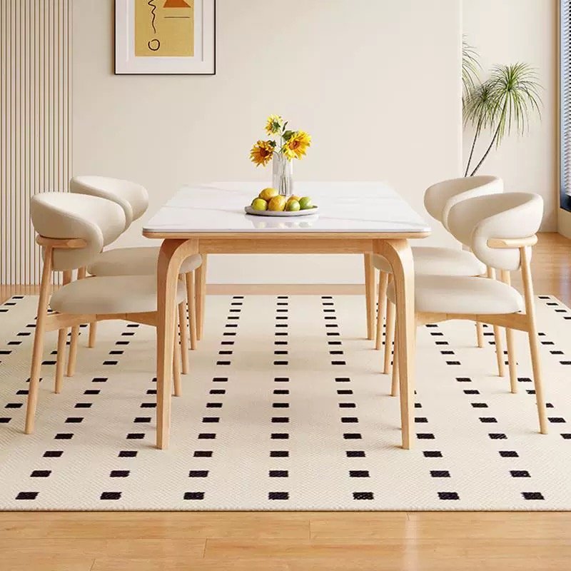 nordic style luxury modern rectangle marble solid wood dining table chair set 4 6 seater full small furniture japanese designs