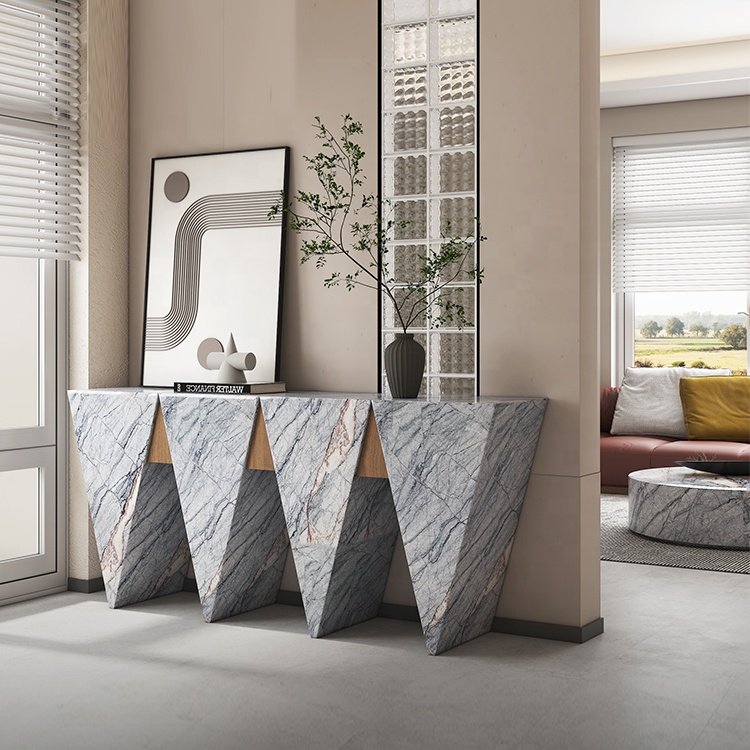 tv console table living room furniture luxury marble console table entryway table console