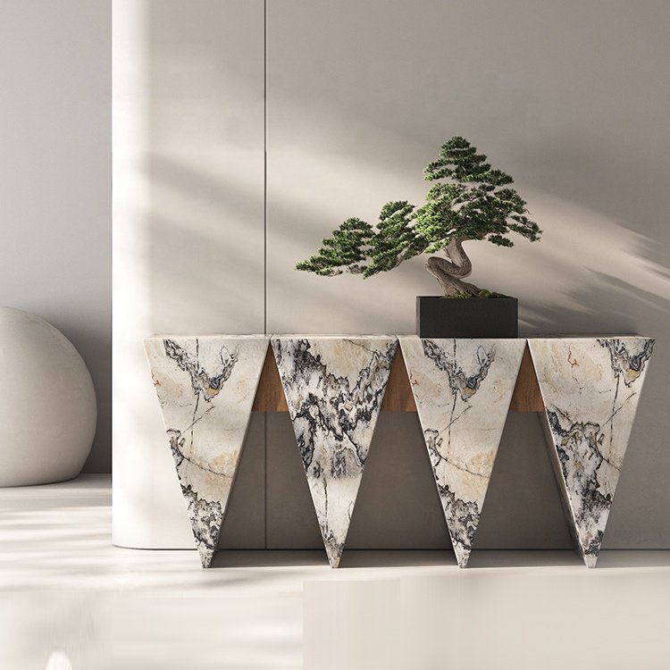 tv console table living room furniture luxury marble console table entryway table console