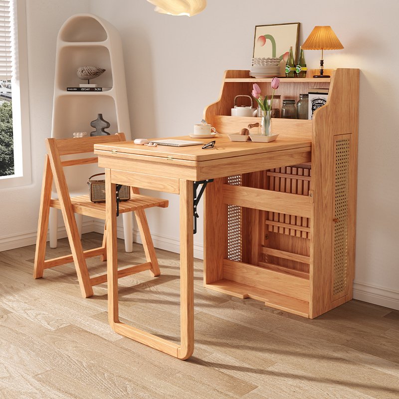 Modern Dining Room Furniture Set Mesa De Comedor Folding Extend Cabinet Foldable Dining Table Adjustable Esstisch Wooden