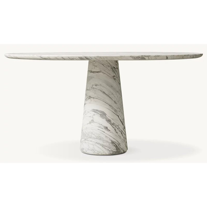 Private Brand High-End Furniture Manufacturer Marble Circular Coffee Table Living Room Travertine Dining Table