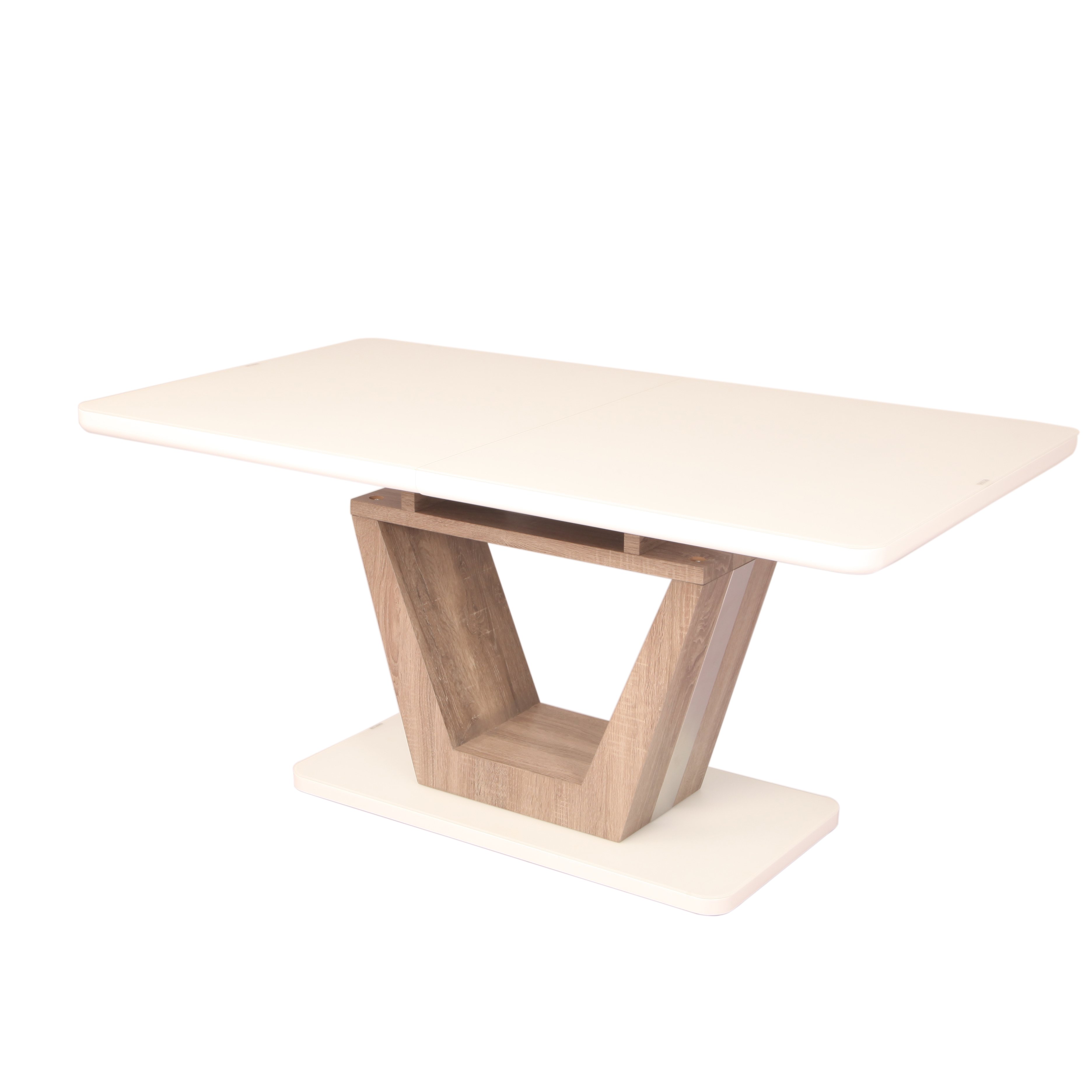 2022 Design Model Dining Table in Dining Room Furniture Modern Extension High Gloss Luxury Butterfly Extendable Glass Top
