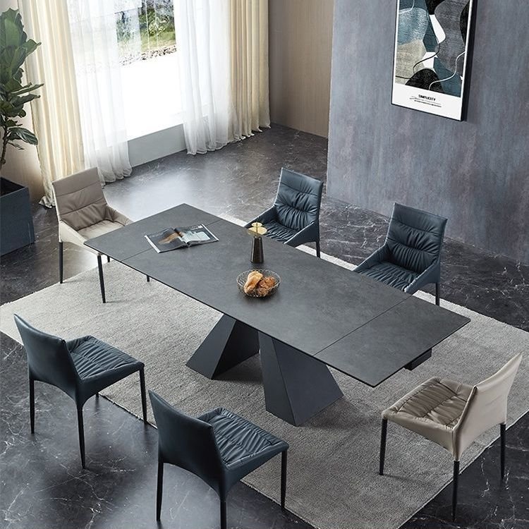 New design dining room table modern luxury extendable marble dining table for dining room