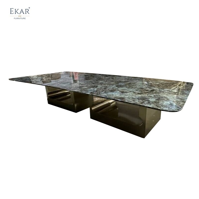 Modern Stainless Steel Dining Table