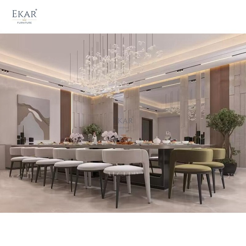 Modern Stainless Steel Dining Table