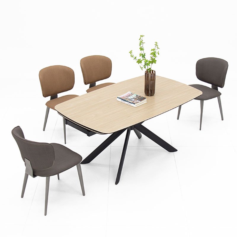 Sintered Stone Macy 40cm Two Side Extendable Dining Table Set