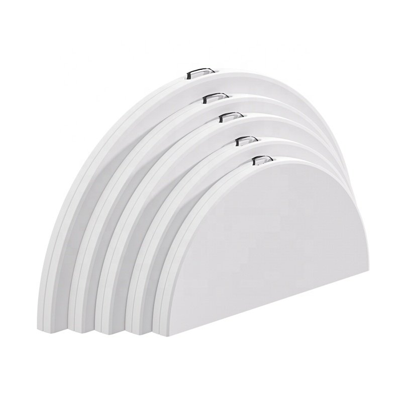 Restaurant kitchen with hot white plastic folding round table