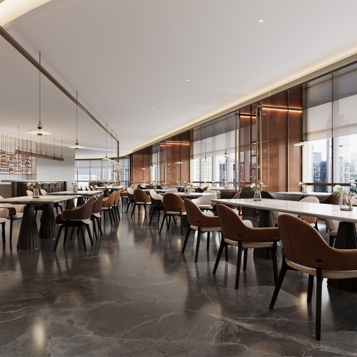 Hotel dining room furniture round 12 seater table and chair luxury hotel marble dining table
