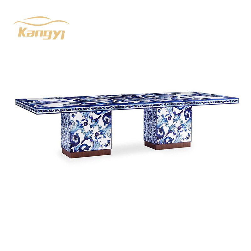 Hot Sale New Luxury Modern Dining Room Home Furniture 4-6 Dining Chairs Dining Table Set