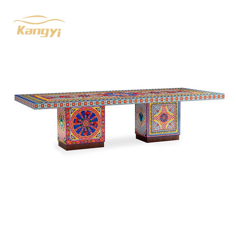 Hot Sale New Luxury Modern Dining Room Home Furniture 4-6 Dining Chairs Dining Table Set