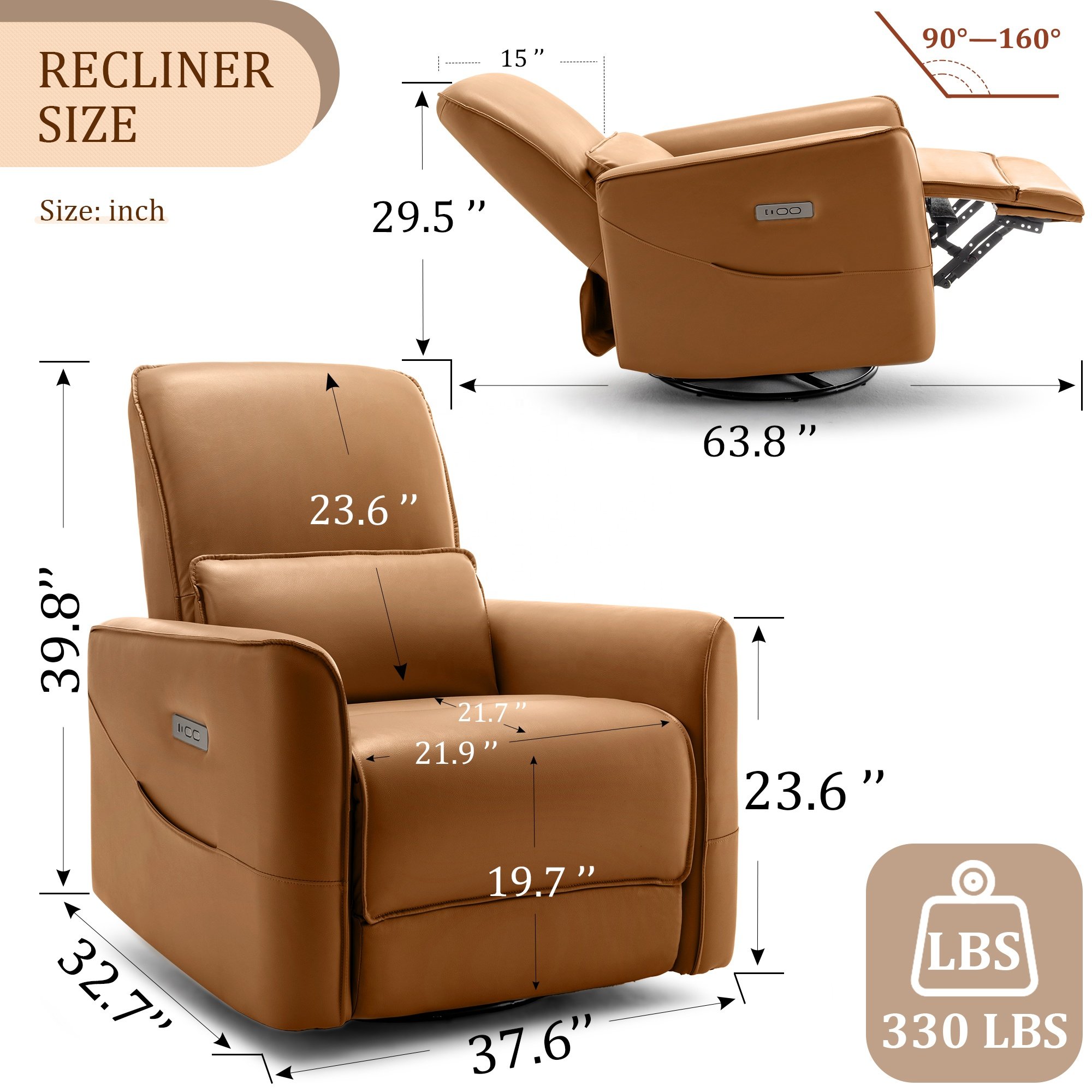 Modern Funiture Living Room Electric Massage Sofa Reclining for Home Luxury Reclining
