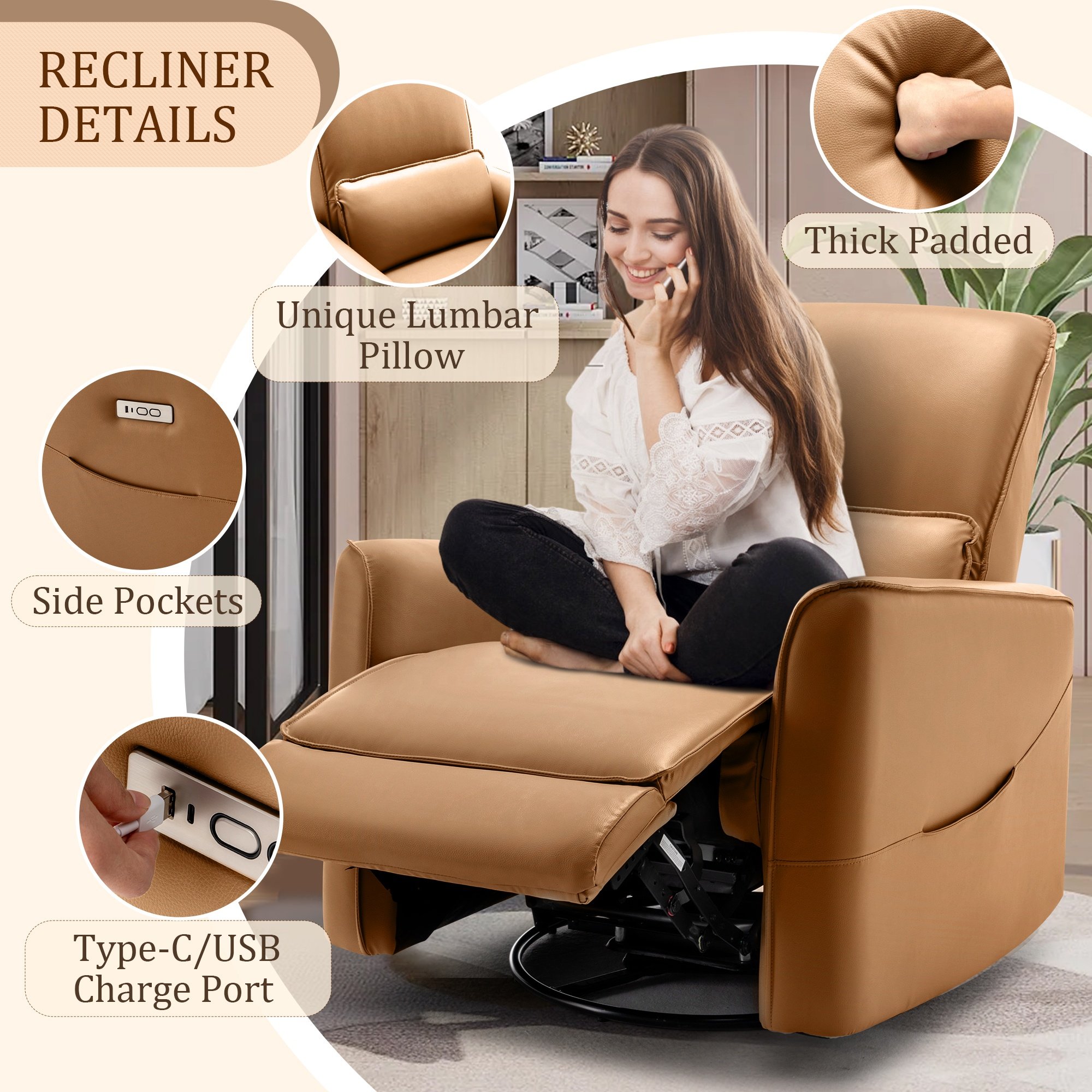 Modern Funiture Living Room Electric Massage Sofa Reclining for Home Luxury Reclining