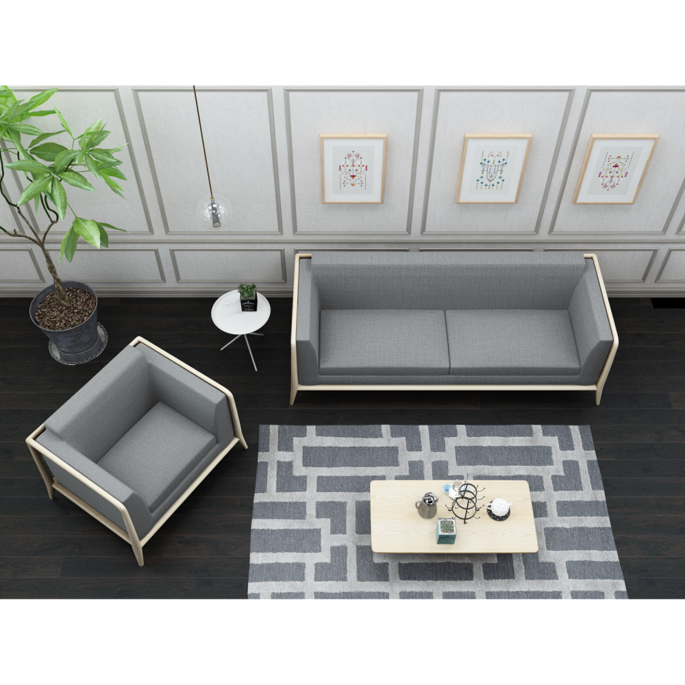 High Quality Cheap Price Casual Office Sofa With Solid Wood Frame And Fabric Upholstery Comfortable And Stylish Seating
