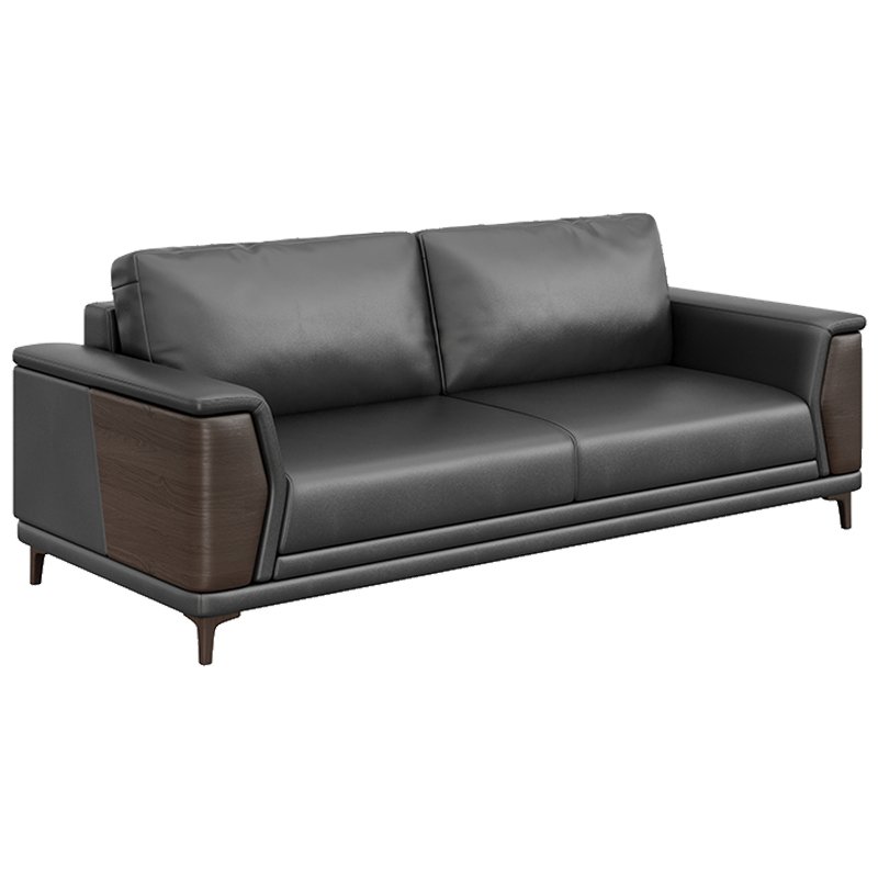 Luxury Modern Office Sofa Set Modular Leather Business Lounge Area VIP Reception Sofa with Coffee Table