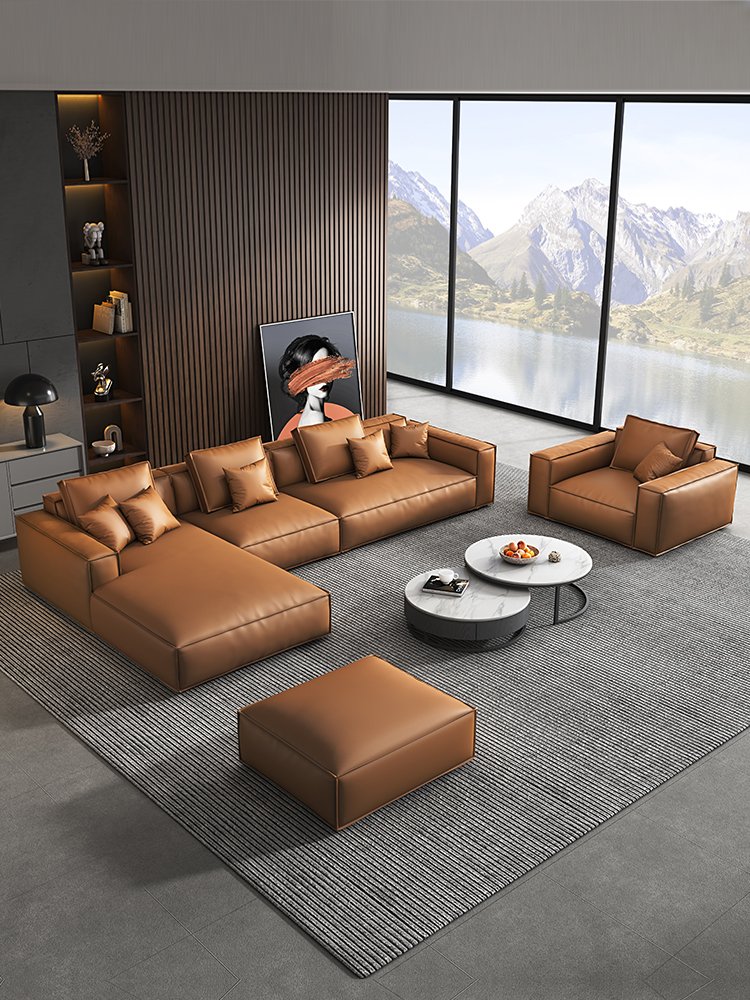 KABASA Italian design profile sofa suit villa living roomhousehold furniture sofa sectional